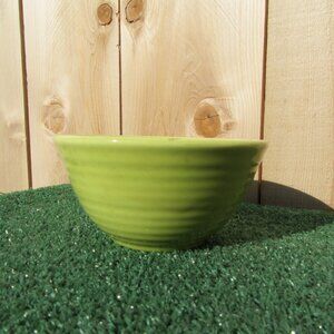 Vintage Bauer Pottery Green Ringware 6" Wide x 3" Tall Bowl #36 2 Inside Rings